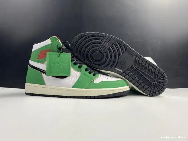 Cheap DB4612-300 Lucky Air High Retro Jordan 1 Green 0607